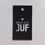 3x Cadeaulabel  Voor de liefste JUF  (Per 3 stuks), Ophalen of Verzenden, Nieuw
