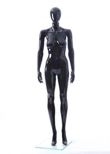 Faceless etalagepop dame glossy zwart GLB7