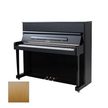 Petrof P 118 P1 Satin Beech messing piano, Nieuw, Bruin, Piano