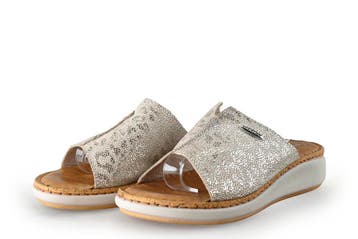 Fly Flot Slippers in maat 40 Beige, Kleding | Dames, Schoenen, Slippers, Verzenden, Beige, Zo goed als nieuw