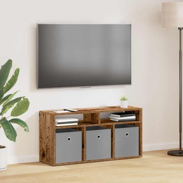 vidaXL Laagkast met lade Oudhout 87 x 27,5 x 43 cm, Huis en Inrichting, Kasten | Televisiemeubels, Verzenden, Nieuw, 50 tot 100 cm