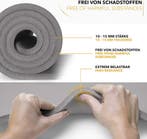 Yogamat - Fitness mat - Sportmat - Yoga mat extra dik - Grij, Sport en Fitness, Yoga en Pilates, Verzenden, Zo goed als nieuw