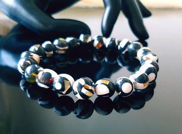 Natuurlijke Baltisch amber mozaïekarmband - unisex - Armband