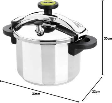 MONIX Classica Traditionele Snelkookpan van 6 liter, roes..., Verzenden, Nieuw