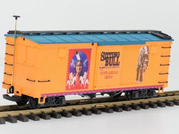 LGB 44673 Sitting Bull American boxcar (Goederenwagons), Overige typen, Nieuw, Ophalen of Verzenden, LGB
