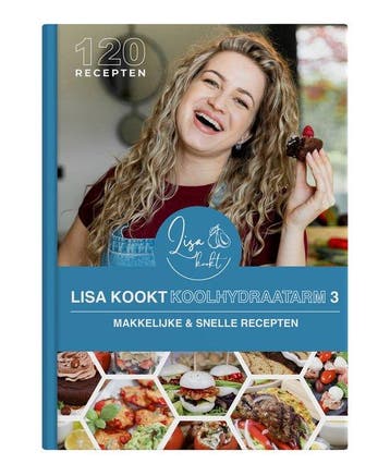Lisa kookt koolhydraatarm 3 - Makkelijke en Snelle Recepten, Verzenden, Zo goed als nieuw, Lisa Tennebroek
