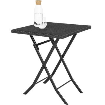 Wicker balkonset Trevi - zwart, Tuin en Terras, Verzenden, Nieuw