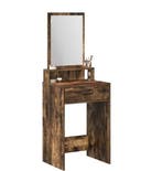 Elegante make-up tafel – Gerookt eiken, opbergruimte en spie, Huis en Inrichting, Verzenden, Nieuw