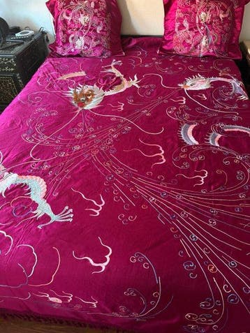 Bedsprei (3) - 275 cm - 260 cm - Dekbedovertrek met, Antiek en Kunst