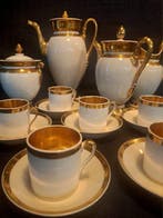 Koffieservies (28) - impero - 24 kt goud - Oud en koninklijk