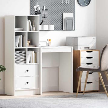 vidaXL Bureau Wit 60 x 40 x 76 cm, Verzenden, Nieuw