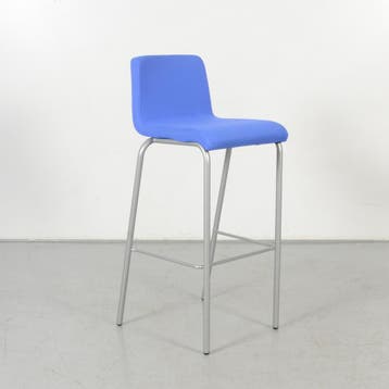 Steelcase B-Free barkruk, blauw, 4-poot onderstel, Huis en Inrichting, Ophalen of Verzenden, Nieuw