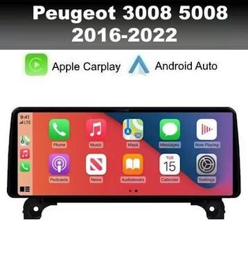 Peugeot 3008 5008 navigatie radio android 15 apple carplay, Auto diversen, Ophalen of Verzenden, Nieuw
