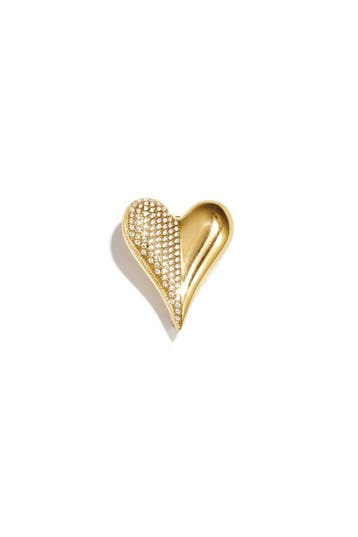 Goudlief Broche in hart vorm met steentjes (Broches), Verzenden, Nieuw, Zilver, Overige materialen