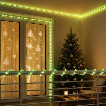 vidaXL Led-kerstlichtslang 120 LEDs Groen 5 m, Verzenden, Nieuw