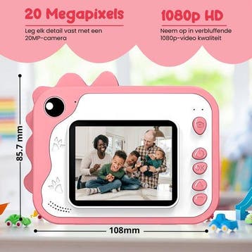2dekans | K&L® 3 IN 1 Digitale Kindercamera + Instant print, Ophalen of Verzenden, Zo goed als nieuw