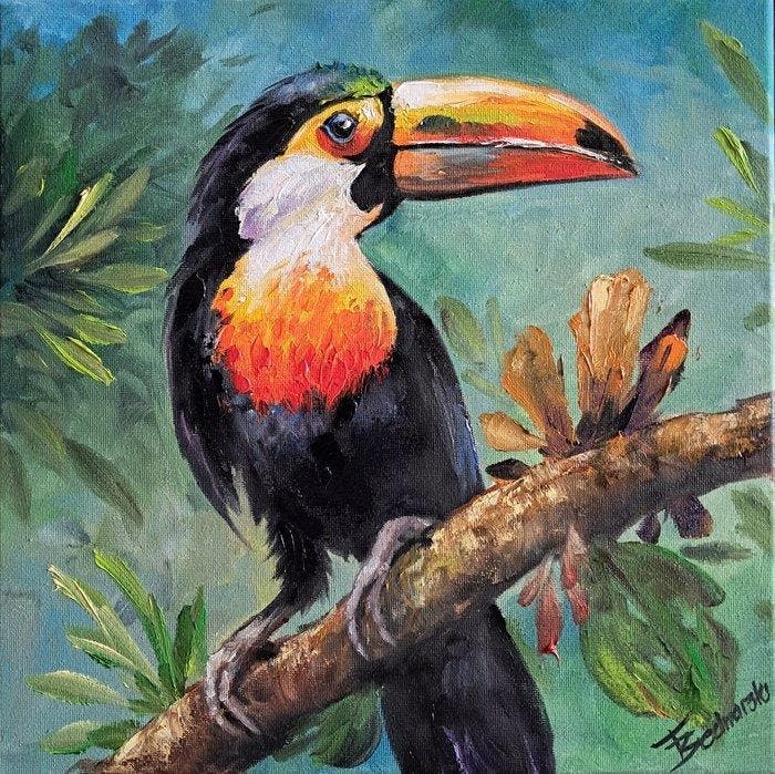 Tomasz Bednarski (1965) - Toucan, Antiek en Kunst, Kunst | Schilderijen | Modern