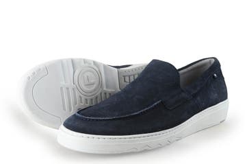 Floris van Bommel Instappers in maat 44½ Blauw, Kleding | Heren, Schoenen, Overige typen, Floris van Bommel, Zo goed als nieuw