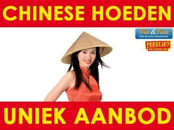 Ruim aanboed Chinese hoeden - Chinese hoed kopen, Ophalen of Verzenden, Nieuw, Overige thema's, Accessoires