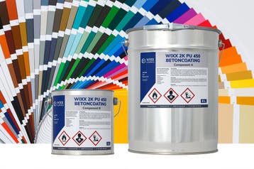 Wixx 2K PU 450 Betoncoating Mengkleur 10L, Overige kleuren, Nieuw, Verf, Verzenden