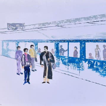 Jean-Pierre Collin (1935-2025) - La Station de Métro, Antiek en Kunst