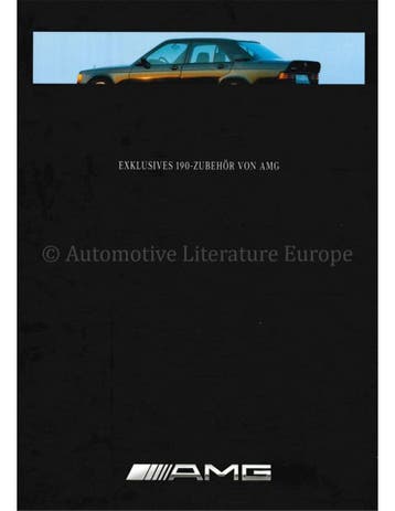 1991 MERCEDES BENZ 190 ACCESOIRES AMG BROCHURE DUITS, Nieuw, Author