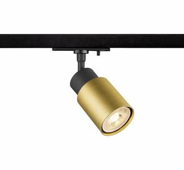 SLV 1-Fase-Rail spot PURI 2.0 zwart/goud GU10, Verzenden, Nieuw, Overige fittingen