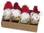 Gnoom kabouter hangers Groen Rood 7 cm set van 4 stuks, Hobby en Vrije tijd, Knutselen, Ophalen of Verzenden, Nieuw