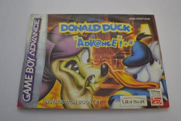 Disneys Donald Duck Advance  (GBA  EUR MANUAL), Verzenden, Zo goed als nieuw