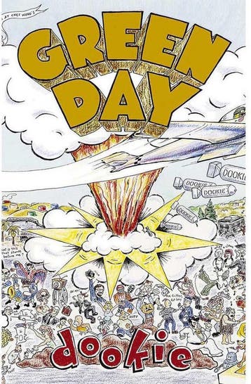 Green Day - Dookie - Textielposter officiële merchandise, Ophalen of Verzenden, Nieuw, Poster, Artwork of Schilderij
