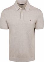 Tommy Hilfiger Knitted Polo Beige maat XL Heren, Kleding | Heren, Polo's, Verzenden, Beige, Tommy Hilfiger, Maat 56/58 (XL)