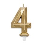 Cijferkaars Geo Goud #4, Hobby en Vrije tijd, Taarten en Cupcakes maken, Verzenden, Nieuw