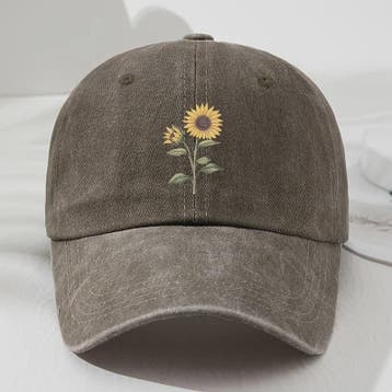Retro Zonnebloem Baseballpet - Stijlvolle Dad Hat voor Buite, Verzenden, Nieuw