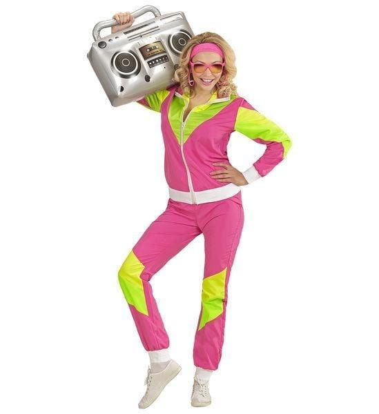 Retro Trainingspak roze/geel, Kleding | Dames, Carnavalskleding en Feestkleding, Nieuw, Ophalen of Verzenden