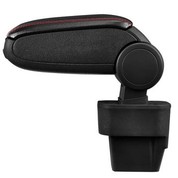 Armsteun-Opel Astra H 2004-2010-kunstleer-zwart+rood stiksel, Verzenden, Nieuw