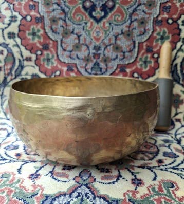Oude Thadobati Klankschaal 19 cm. - Nepal - Eind 20e eeuw