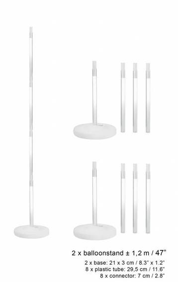 Ballonpilaren set - tot 240 cm hoog, Ophalen of Verzenden, Nieuw