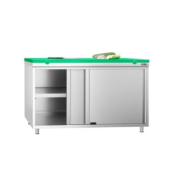 GGM Gastro | Gesloten RVS werktafel KOPENHAGEN PREMIUM - |, Verzenden, Nieuw in verpakking, Meubilair