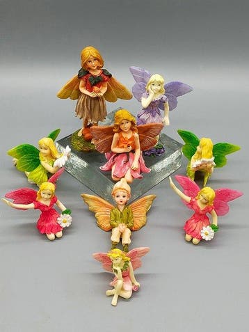 Figuur - Zauberhaftes 9-teiliges Elfen & Feen Figuren Set –