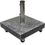 AVH parasolvoet 40 kg met 4 wielen graniet, Ophalen of Verzenden, Nieuw