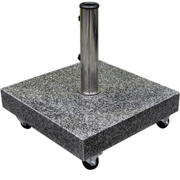 AVH parasolvoet 40 kg met 4 wielen graniet, Ophalen of Verzenden, Nieuw