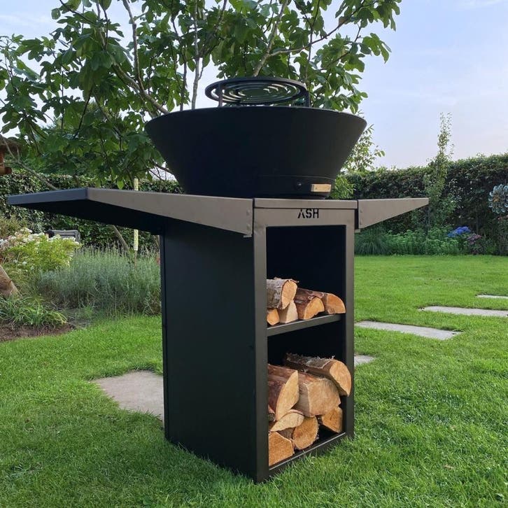ASH - Phoenix - Plancha Barbecue - Zwart, Tuin en Terras, Houtskoolbarbecues, Nieuw, Verzenden