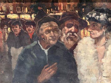 Cor Noltee (1903-1967) - Amsterdam / Arm en rijk op het