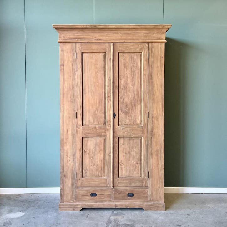 Jagerskast | Teakhout | Leverbaar in 3 maten | V.a €1040,-, Huis en Inrichting, Kasten | Buffetkasten, 25 tot 50 cm, Met lade(s)