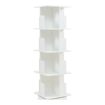 Kinderboekenkast Talöpintaa draaibaar 129x40x40 cm wit [en.c, Kinderen en Baby's, Verzenden, Nieuw