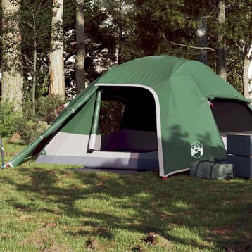 vidaXL Koepeltent 4-persoons waterdicht groen, Verzenden, Nieuw, Tot en met 2