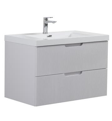 Badkamermeubel Set Thermis 80cm Wit Badmeubel, Verzenden, Nieuw, Wastafelkast