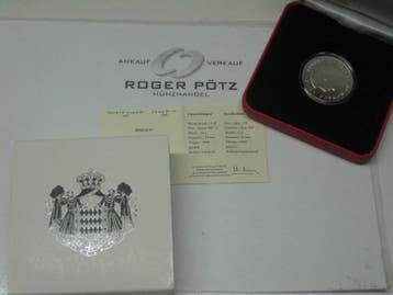 5 Euro Monaco Prinz Albert 2008 zilver bu zilver, Verzenden