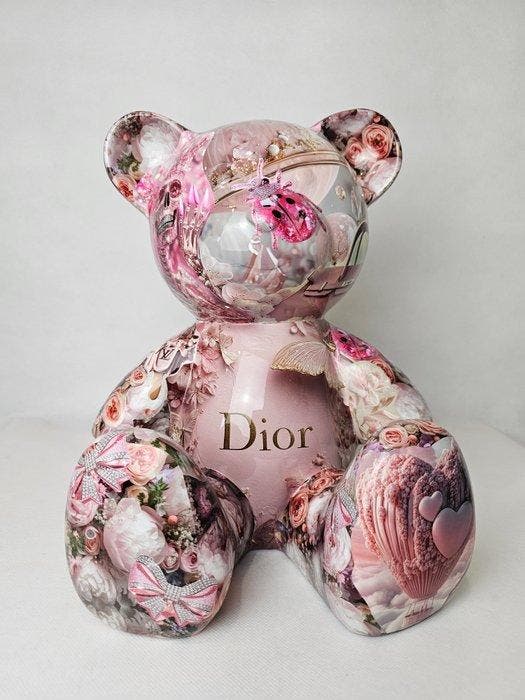 ArtBrut by Ann - Teddy Pink Fashion, Antiek en Kunst, Kunst | Designobjecten
