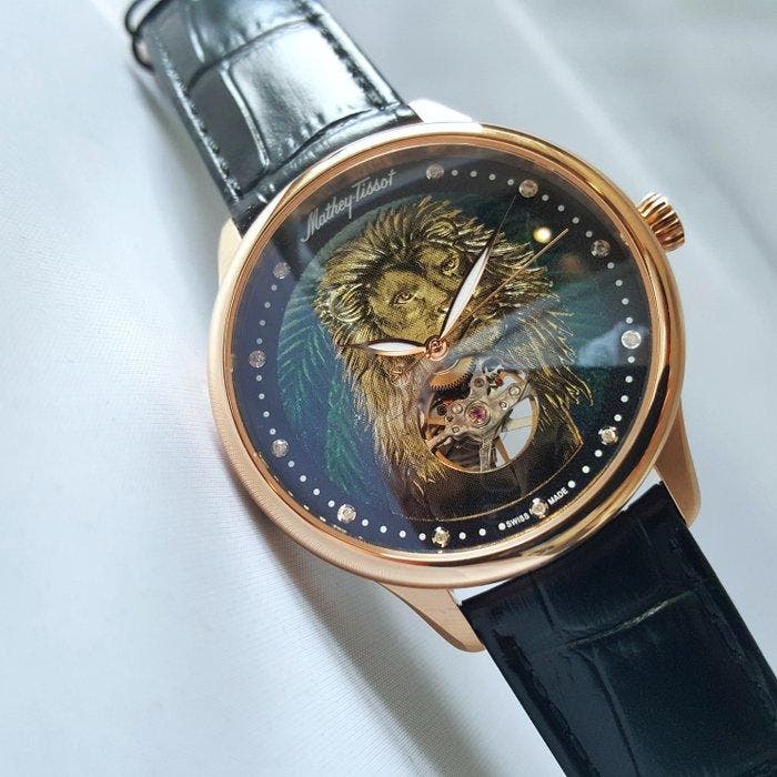 Mathey-Tissot - LION - 11 Diamonds - Catena Calibre Rare, Sieraden, Tassen en Uiterlijk, Horloges | Heren